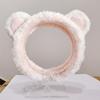 Diadema para Lavado Facial de Venta Caliente, Paquete de Cabello para Mujeres, Diadema de Felpa Linda de Invierno con Lazo, Diadema de Confinamiento, Transfronterizo Europeo y Americano