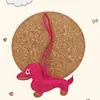 Colgante de Perro Dachshund Lindo y Peculiar, Encanto de Bolso de Cachorro de Cuero, Llavero de Pareja, Decoración de Coche, Juguete para Mochila, Fresco y Dulce