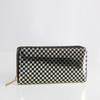 Cartera con Cremallera Larga de Cuero PU con Diseño de Tablero de Ajedrez, Cartera con Estampado Colorido, Fabricante de Equipaje de Escalada D-Made con Fotos
