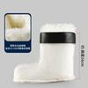 Forro Grueso y Cálido de Lana de Cordero para Botas de Lluvia de Invierno, Plantilla Impermeable con Forro Polar para Botas de Lluvia de Caña Alta para Hombre