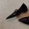 Sapatos Mary Jane super macios de pele de ovelha com bico fino e aumento de altura para mulheres, sapatos casuais estilo francês retrô, fáceis de calçar