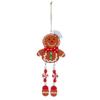 Adornos navideños transfronterizos, regalos colgantes para árbol de Navidad, pareja de madera, hombrecito de jengibre, piernas largas, colgante pequeño.