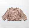 Abrigo Infantil de Otoño, Cárdigan de Color Sólido, de un Solo Botón, Estilo Coreano, Holgado de Algodón y Lino, Top para Bebés Niños y Niñas, Mayoreo