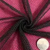 Tejido de malla hexagonal de poliéster tejido de alta elasticidad personalizado para mosquiteros, forro de malla para bolsas y bolsos, fabricante de Nantong