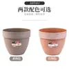 Vaso Universal Samit Simples Vintage Imitação de Cerâmica Resina Vaso de Flores Hortênsia Rosa Varanda Jardim Vaso para Plantas Verdes Vaso de Flores Robusto