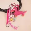 Pingente de Bolsa H Little Pegasus Transfronteiriço Couro PU Colorido Pônei Chaveiro de Franja Fofo Dachshund Pingente de Cachorro Cabide de Calça