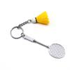 Direto da fábrica pingente de badminton jóias chaveiro simulação criativa Estádio pequeno presente badminton chaveiro