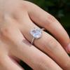 Ebay Amazon Nueva Moda Personalizado Europeo y Americano Zircón Platino Anillo Moda Japonesa y Coreana Anillo de Compromiso