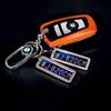 Llavero con matrícula de coche, grabado láser, número de teléfono, tarjeta digital, llave antipérdida, colgante, joyería para hombres y mujeres
