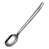 Cuchara de Sopa Gruesa de Acero Inoxidable Seleccionada Cuidadosamente para Niños, Grado Alimenticio 316, Mango Largo de Restaurante, Cuchara Espesa para Revolver Café