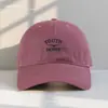 Chapéu Novo Estilo para Mulheres com Grande Circunferência da Cabeça Que Faz o Rosto Parecer Menor, Boné de Baseball Bordado com Letras com Aba Larga Ampliada e Aprofundada, Tendência para Homens