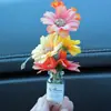 Internet Celebrant Fresh Vaso Flor Casa de Bonecas Mini Simulação Interior Do Carro Console Central Decoração Enfeites de Carro Espelho Cruzado