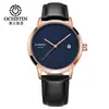 Reloj mecánico marca OCHSTIN, reloj sencillo de negocios para hombre, reloj mecánico totalmente automático, reloj impermeable con calendario para hombre