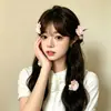 Presilha lateral para cabelo floral super etérea, doce e atmosférica para mulheres, estilo floresta moderno, acessório de cabelo lateral puro e elegante, adorno de cabelo fofo