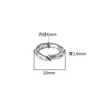 Anillo Abierto Separador Anillo de Correr Estampado de Leopardo Hebilla de Anillo Abierto Anillo de Presión Cuerda Trenzada Bodhi Accesorio DIY