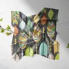 Pañuelo de seda logo de empresa personalizado exposición de pintura infantil pañuelo cuadrado de seda diy pañuelo de mujer conjunto bi hecho a medida