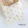 Toalla Cuadrada de Gasa Estampada de Algodón Crepé de Cuatro Capas, Toalla de Mano, Toalla para Bebé, Babero, Toalla Facial, Absorbente, Suave para Bebés y Niños