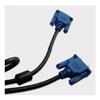 Cable VGA de 1,5 m 3 m 3,5 mm macho a macho de 15 pines conexión de computadora VGA pantalla de visualización anillo magnético blindaje suministro directo de fábrica