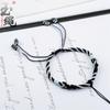 Cuerda de pulsera de nudo de maíz tejida a mano, pulsera de longitud ajustable, bricolaje, colgante a juego, cuerda de pulsera semiterminada