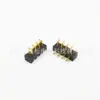 Conector de pie curvo latón hoja soporte de batería espaciado 2.5PH conector de portátil asiento macho B01M-A-4P-R4