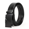 Cinturón para Hombre, Negro Electroforesis, Hebilla Automática de Hierro, Artículo Popular de Comercio Electrónico Transfronterizo, En Stock, Al Por Mayor, Logo Personalizable, Versátil, Casual