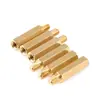 Tornillos Separadores Hexagonales de Latón Premium M5 M6 | Pilar Separador Roscado Hexagonal Macho-Hembra para Soporte de Placa Base y Placa PCB