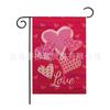 Bandera Decorativa Caliente para el Día de San Valentín Bandera Decorativa de Jardín con Forma de Corazón Outlet de Fábrica