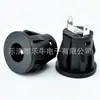 Enchufe de CC 5521, Enchufe de CC redondo de 2 pines rectos tipo tarjeta, Conector hembra DC5525, Enchufe de CC ignífugo de cobre puro, Negro