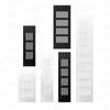 Orificio de Ventilación para Gabinete de Aleación de Aluminio Negro Rectangular Malla de Ventilación Orificio de Ventilación para Zapatero Cubierta Decorativa Orificio de Ventilación para Disipación de Calor Cubierta