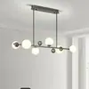 Lámpara de Araña Magic Bean para Sala de Estar, Diseñador Nórdico, Círculo Único, Globo Redondo, Lámpara Pequeña para Comedor, Mesita de Noche, Lámpara para Dormitorio Principal