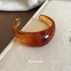 Pulsera de Moda Sencilla con Resina Difuminada Pulsera Versátil de Nicho Retro Estilo Nuevo Pulsera de Alto Grado Personalizada con Temperamento para Mujer