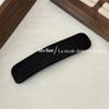 Pinza para el cabello de cuero con textura de color sólido simple de estilo coreano, pinza lateral, pinza bb, pinza para flequillo de cabello roto vintage, pinza para el cabello en la parte posterior