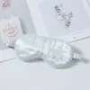 Nova Máscara de Dormir para Olhos Preta Dupla Face Imitação de Seda Blackout para Mulheres, Máscara de Dormir Infantil Estilo Tira de Desenho Animado Fofo em Estoque