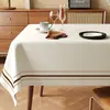 Toalha de Mesa à Prova d'Água e de Óleo, Sem Lavagem, Estilo Wabi-Sabi, Luxo Leve, Ambiente de Alto Padrão, Toalha de Mesa Estilo Vintage, Jogo Americano Retangular