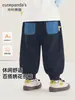 Pantalones deportivos de dibujos animados Kaka Panda para niños, pantalones para bebé, ropa de otoño, pantalones largos de otoño para niños, pantalones deportivos para niñas