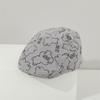 Gorra Infantil de Primavera y Verano Estampado de Oso de Dibujos Animados Gorra de Béisbol de Moda para Niños y Niñas Gorra Británica Casual