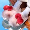 Chinelos de Algodão Kuromi para Mulheres 2026 Novo Outono e Inverno Internos Casa Quente Chinelos Peludos para Mulheres Inverno