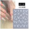 Adesivo para Unhas Borboleta Aquarela Cor Mágica Vidro Leve Borboleta Relevo Concha Estéreo Borboleta Leve Decalque de Unha Joia