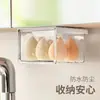 Gabinete de espejo transfronterizo con cajones de almacenamiento tipo caja, organizador de cosméticos para baño, toallitas desmaquillantes, lápiz labial, hisopos de algodón, estante de almacenamiento transparente de PET