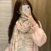 Bufanda a Cuadros Atmosférica JK para Mujer, Otoño e Invierno Engrosada Cálida Versátil Estilo Coreano Estudiante Subcultura Calentador de Cuello para Pareja