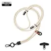 Nuevo cordón para teléfono móvil 6MM resistente para colgar en el cuello ajustable para exteriores anti-pérdida delicada cuerda trenzada para muñeca negra