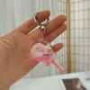 Llavero de Botella de Arena Movediza Acrílica Velero Faro Aceite Azul Arena Movediza Adornos de Escritorio Accesorios para Bolsos Regalos