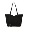 Bolsa de Axila Estilo Coreano de Inverno para Mulheres 2025 Nova Bolsa Tote para Trabalho e Deslocamento Bolsa Carteiro Satchel Retro de Grande Capacidade