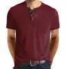 Camiseta Táctical Henry de Manga Corta con Cuello Redondo para Hombre de Exterior Amazon Camisa Poio Casual Clásica Europea y Americana para Hombre