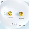 Cuentas de Bordado en Forma de Moneda, Cuentas Espaciadoras para Manualidades, Cuentas de Balón Huecas Doradas con Agujero Pasante, Cuentas de Pulsera Chapadas en Cobre Dorado, Cuentas Sueltas al por Mayor