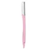 Recortador de Cejas Recto de Acero Inoxidable con Mango Listo para Usar del Fabricante con Cubierta Protectora Afeitadora Antideslizante Recortador de Cejas Macro Herramienta de Belleza