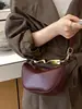 Bolso de Hombro de Color Sólido para Mujer 2026 Nueva Tendencia Bolso Simple de Axila Bolso Cruzado Suave de PU Bolso Versátil Tipo Dumpling