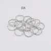 Accesorios para Joyería DIY: Anillos Calados con Patrón de Flor en Relieve, Anillas de Unión, Anillas de Salto, Broches
