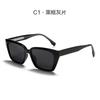 2024 nuevos lentes de sol europeos y americanos para mujer de montura grande, patilla de mortaja, lentes polarizados, lentes de sol de moda coreana, lentes para pesca al aire libre para hombre