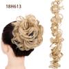 Europeu e Americano Enrolando Peruca Bobina Cabelo Da Noiva Lagarta Longo Ondulação Cabelo Tops Flor Botão Bola Cabeça Peruca Cabelo Coque
